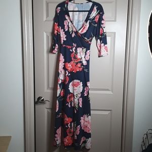 Large Hawaiian Floral Dress